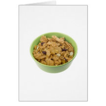 Bowl of cereal card
