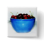 Bowl of Cherries Pinback Button