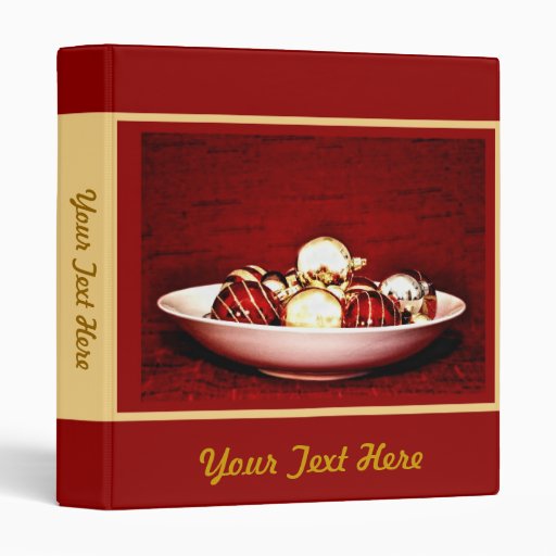Bowl of Christmas Ornaments Binder