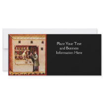 BOWL OF HYGEIA  MONOGRAM Medicine, Pharmacy,black Custom Rack Cards