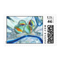 Bowl of Marbles Postage Stamps stamps