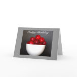 Bowl of Plums Birthday Card
