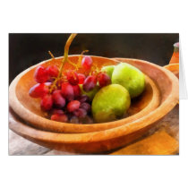 Bowl of Red Grapes and Pears cards