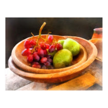Bowl of Red Grapes and Pears posters