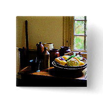 Bowl of Vegetables and Jars buttons