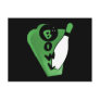 Bowl Pin Green Bowling Sign Postcards