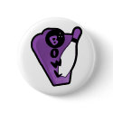 Bowl Pin Purple Retro Bowling SIgn buttons by atomic50s Bowl Pin Purple Retro Bowling SIgn buttons