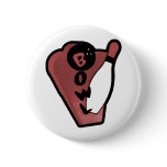 Bowl Pin Red Retro Bowling Sign Bowl Pin Red Retro Bowling Sign