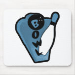 Bowl Pin Retro Bowling Ad Logo Blue
