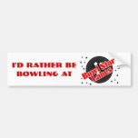 Bowl Star Bumper Sticker