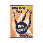 Bowl Them Over, More Production Round Sticker