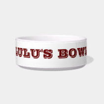 Bowl with your Cat's Name pet bowls
