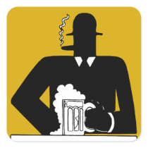 Bowler Beer and a Cigar Stickers
