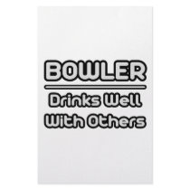 Bowler...Drinks Well With Others stationery by Bowler_Shirts Bowler...Drinks Well With Others stationery