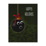 bowler hOLIDAY greetings Postcard