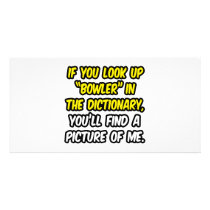 Bowler In Dictionary...My Picture Picture Card