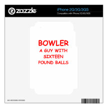 bowler joke decals for iPhone 3