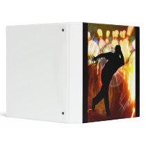 Bowler with Strike Explosion 3 Ring Binder