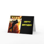 Bowler with Strike Explosion Greeting Cards