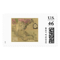 Bowles Detailed America Map - 1784 Postage Stamp