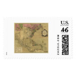 Bowles Detailed America Map - 1784 Postage Stamp