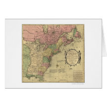Bowles Map of America 1784 Cards