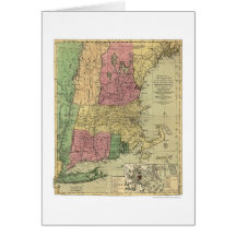 Bowle's Map of New England 1784 Cards