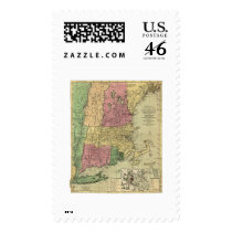 Bowle's Map of New England 1784 Stamps