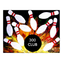 BOWLING 300 CLUB MEMBER STRIKE by Teo posters