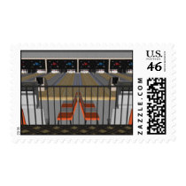 Bowling Alley: 3D Model: Custom Postage Stamps