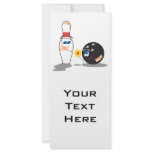 bowling ball and pin truce love custom rack card