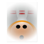 Bowling Ball and Pins Postcards