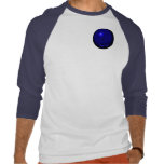 Bowling ball blue drawing tee shirts