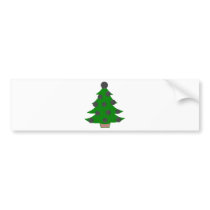 Bowling Ball Christmas Tree Bumper Stickers