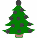 Bowling Ball Christmas Tree Ornament Photo Sculptures