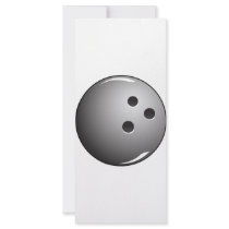 Bowling Ball for Bowling Jerseys Rack Card Template