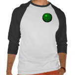 Bowling ball green drawing t shirt