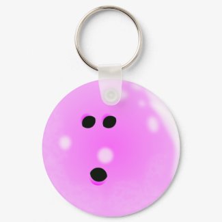 Pink Bowling Ball Keychain Pink Bowling Ball Keychain