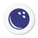 Bowling Ball Fridge Magnet