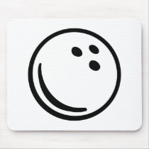 Bowling ball mousepad