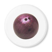 bowling ball photo fridge magnet