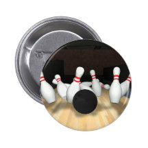 Bowling Ball & Pins: 3D Model: