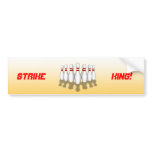 Bowling Ball &amp; Pins: 3D Model: Bumper Sticker