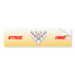 Bowling Ball & Pins: 3D Model: Bumper Sticker