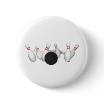 Bowling Ball & Pins: 3D Model: