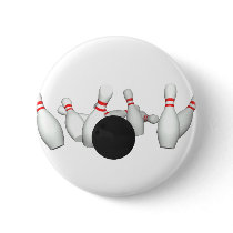 Bowling Ball & Pins: 3D Model:
