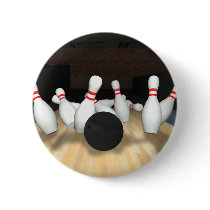 Bowling Ball & Pins: 3D Model: