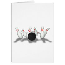 Bowling Ball & Pins: 3D Model: Cards