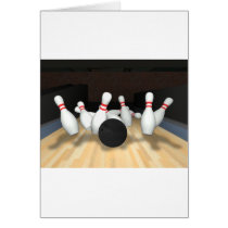Bowling Ball & Pins: 3D Model: Cards