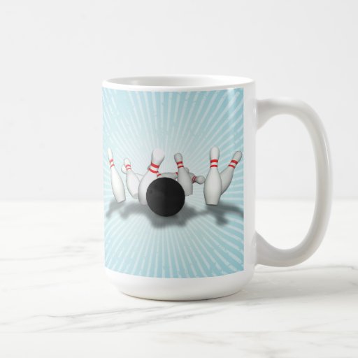 Bowling Ball & Pins 3D Model Coffee Mug Zazzle